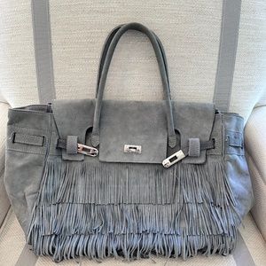 Larettamia Fringe Suede Handbag